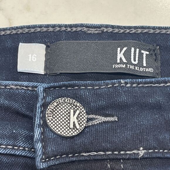 Kut From the Kloth Womens Sz 16 Jeans Diana Fab Ab Skinny High Rise Dark Blue - Picture 8 of 13